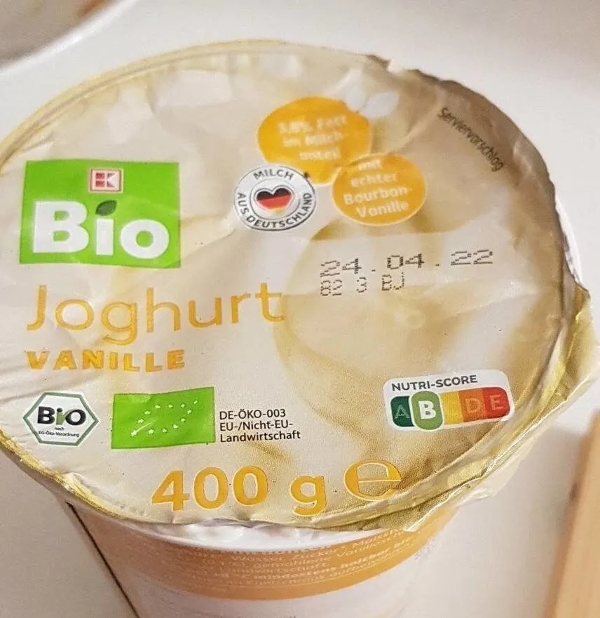Bio Vanillejoghurg