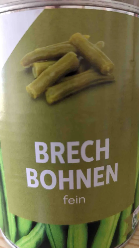 Brech Bohnen fein