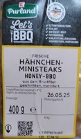 Frische Hähnchen-Ministeaks "Honey-BBQ"