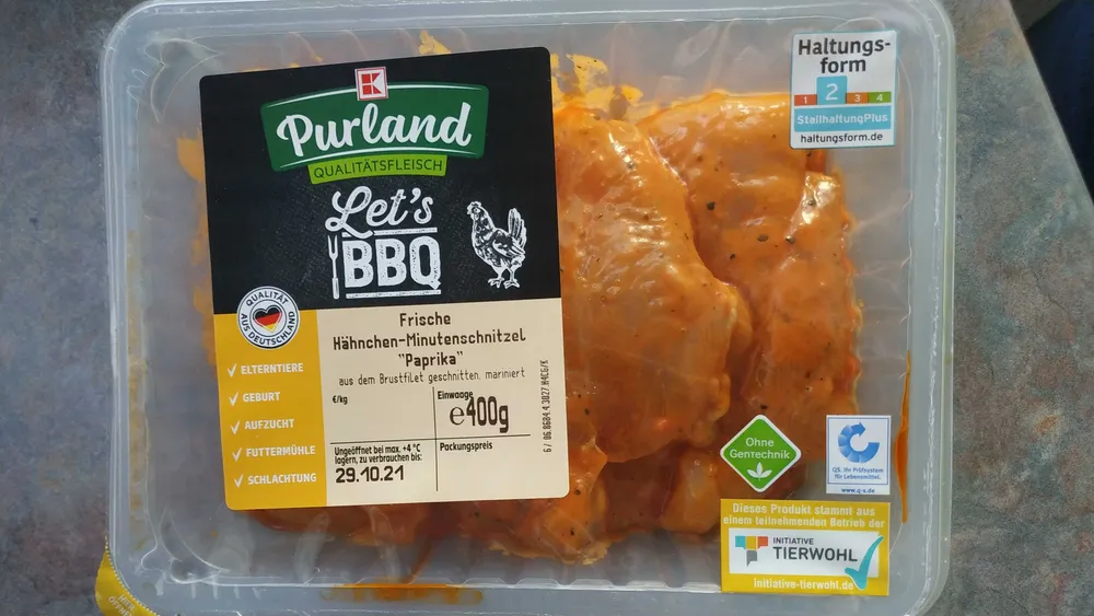 Hähnchen-Minutenschnitzel Paprika
