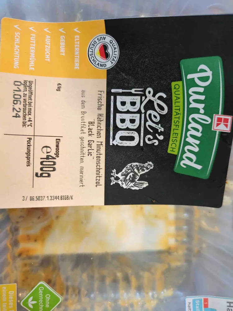 Frische Hähnchen Minutenschnitzel 
