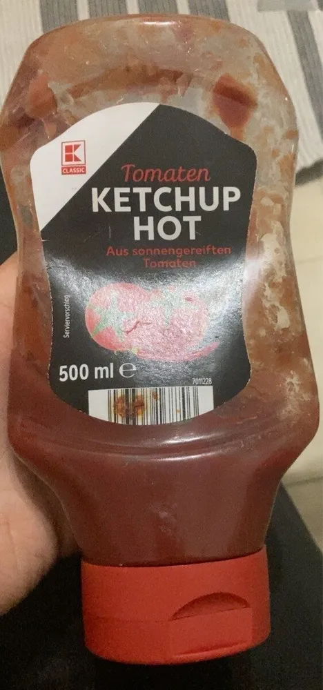 Hot tomaten ketchup