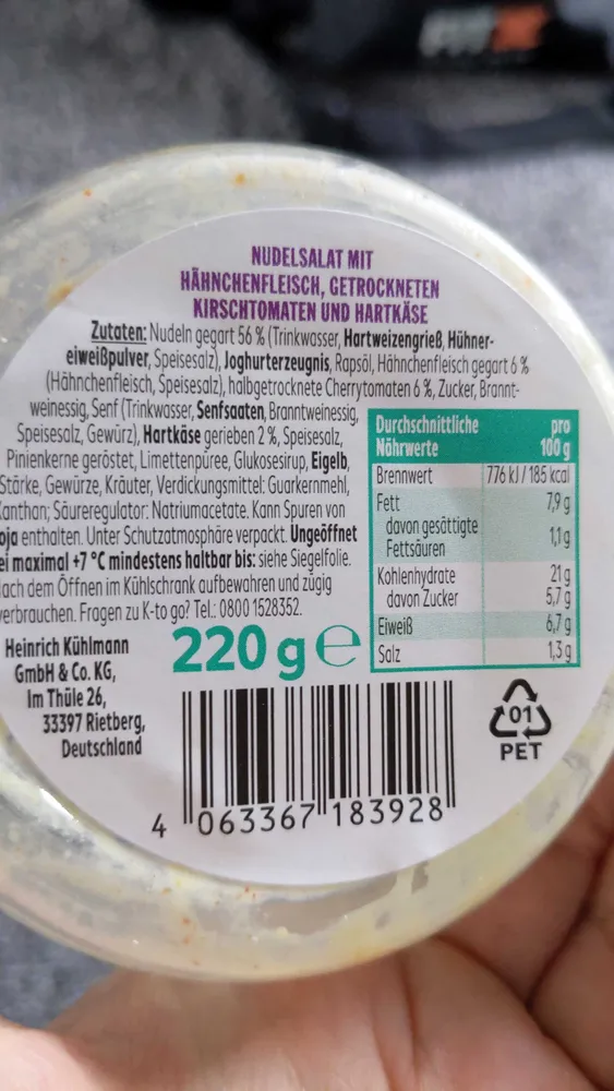 Nudelsalat Ceasar