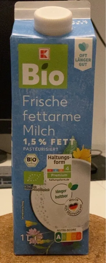 Frische fettarme Milch 1,5% Fett