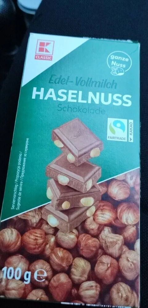 Edel-Vollmilch HASELNUSS Schokolade