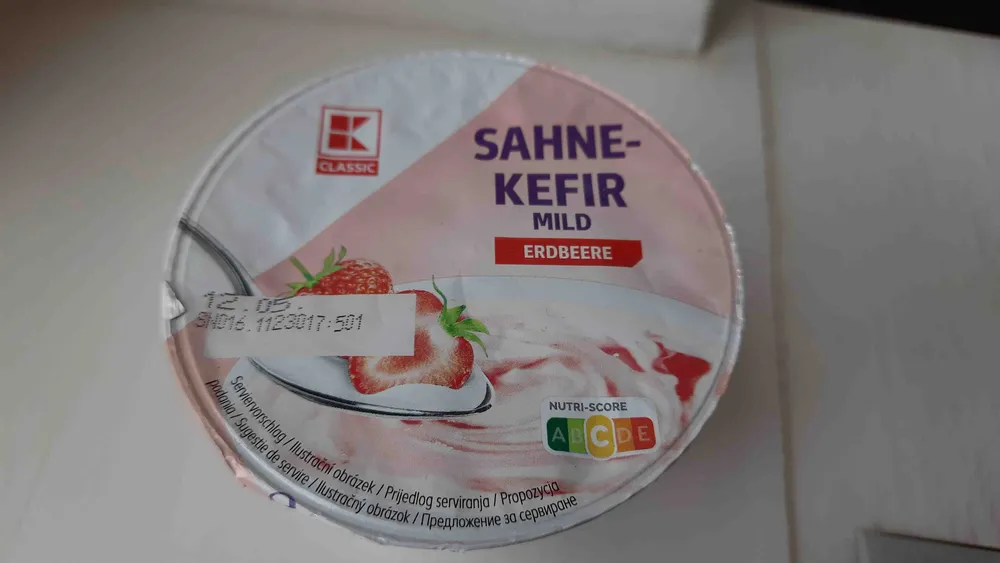 Sahne Kefir Erdbeere
