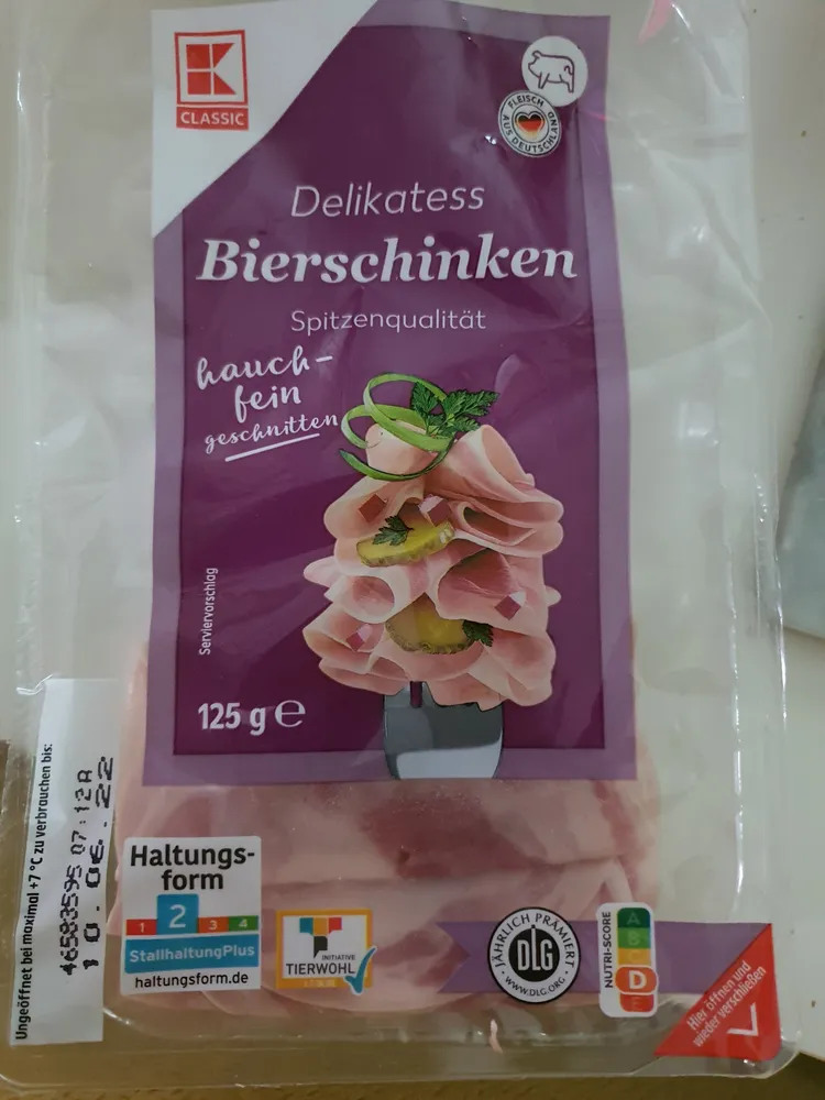 K-Classic Delikatess Bierschinken hauchfein
