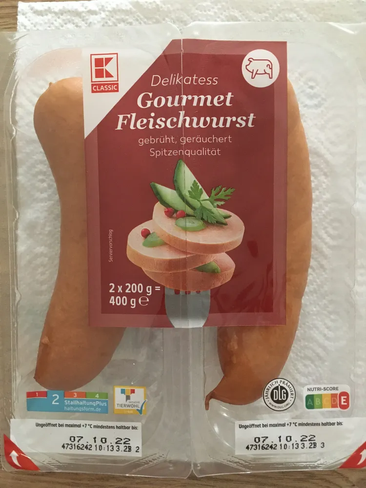 Gourmet Fleischwurst 2 x 200 Gramm