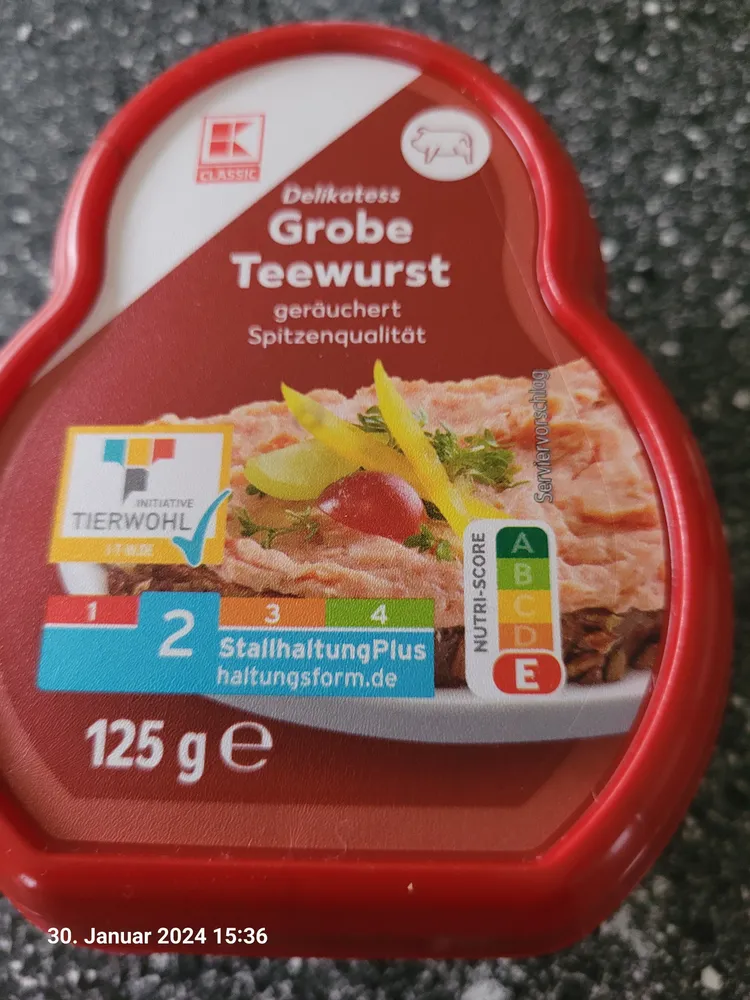 Grobe Teewurst