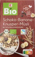 Bio Schoko-Banane-Knusper-Müsli