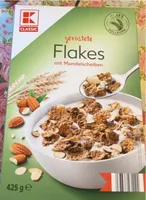 geröstete Flakes mit Mandelscheiben