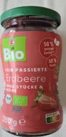 Fein passierte Erdbeere