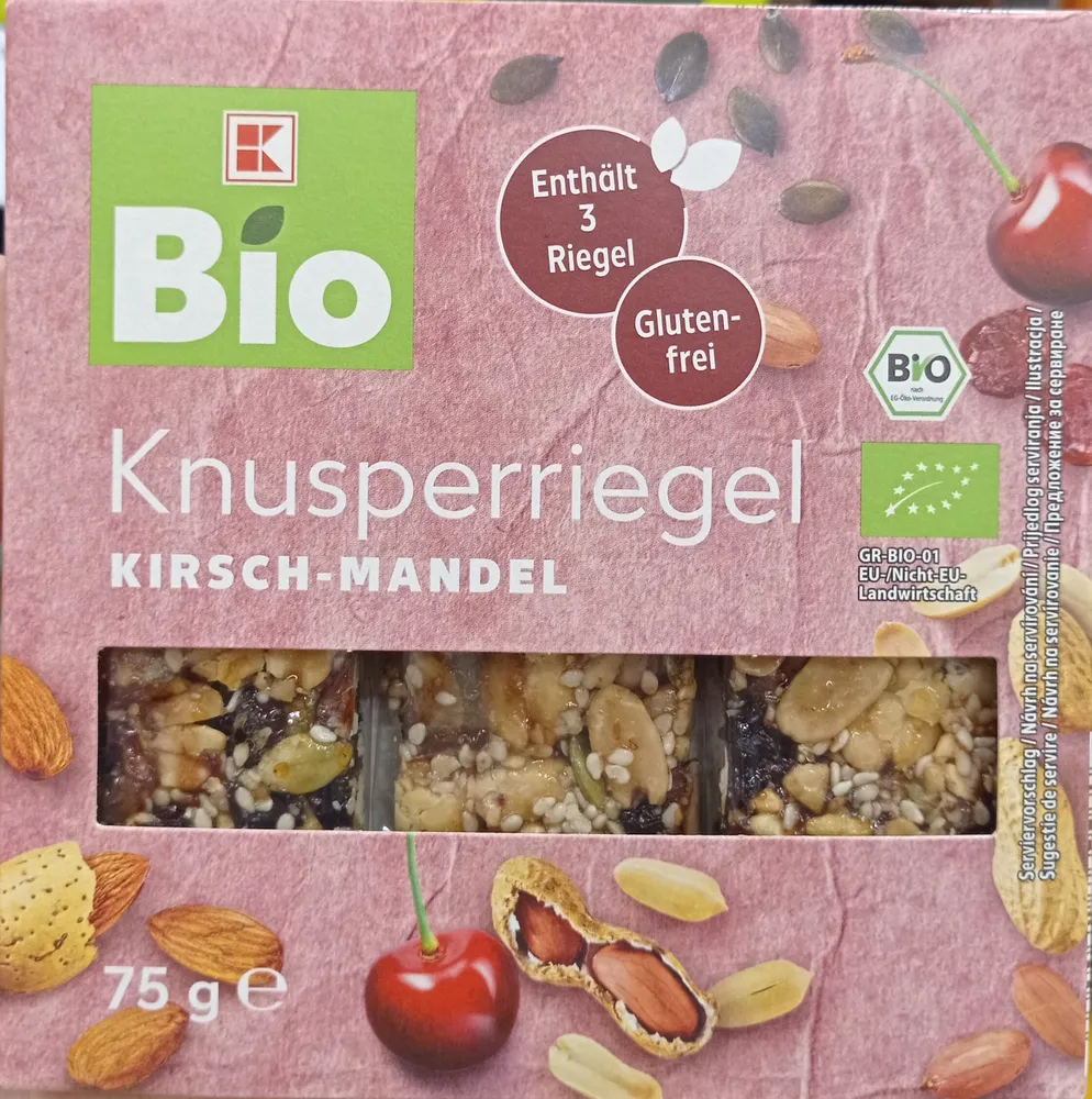 Knusperriegel Mandel-Kirsch