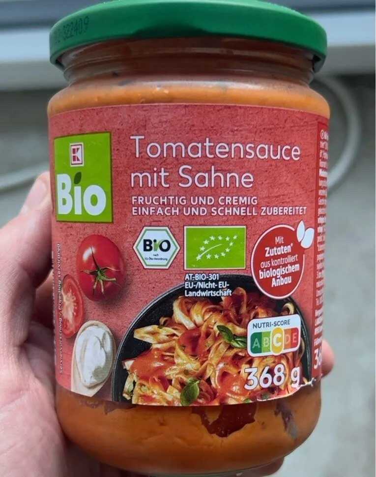 Tomatensauce mit Sahne