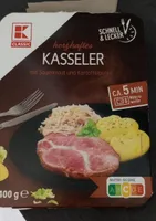 Kassler mit Sauerkraut und Kartoffelpüree, Mikrowellengericht, (Datum, weil Lasche weg -> 2-3 Monate)
