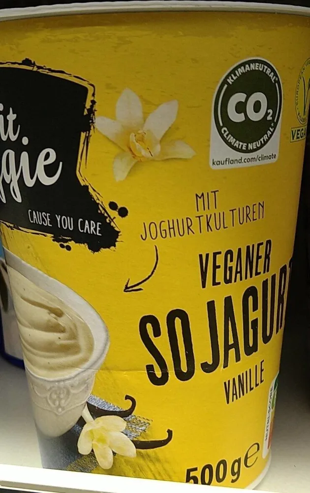 Veganer Sojagurt Vanille