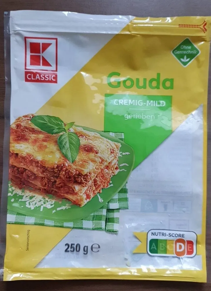 Gouda gerieben