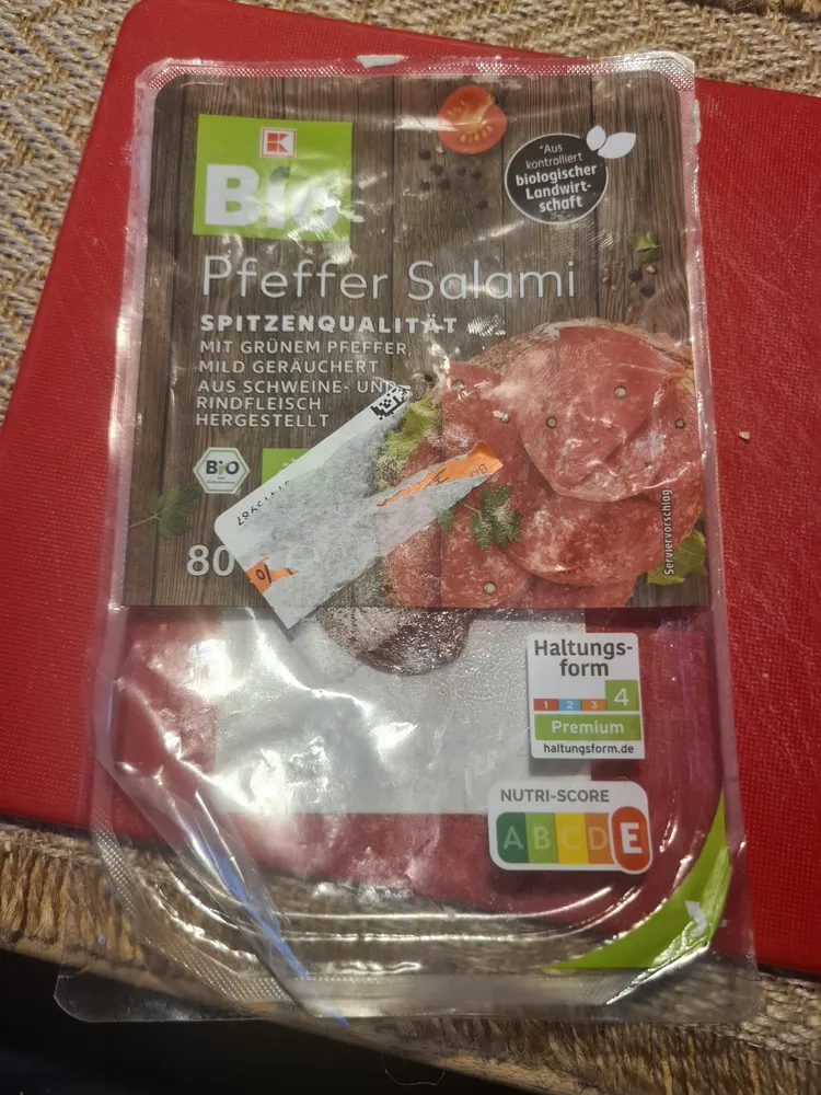 Bio Pfeffer Salami