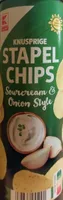 Knusprige Stapelchips Sourcream Onion Style