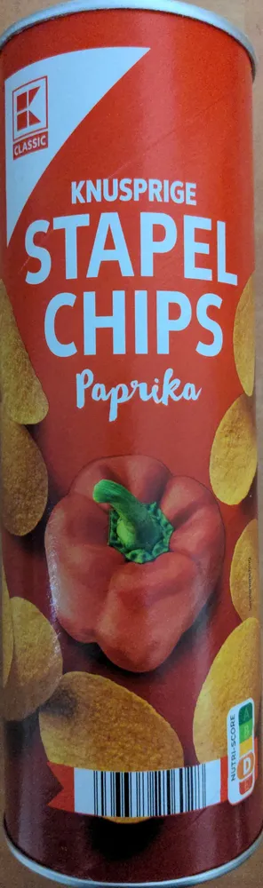 knusprige Stapelchips Paprika