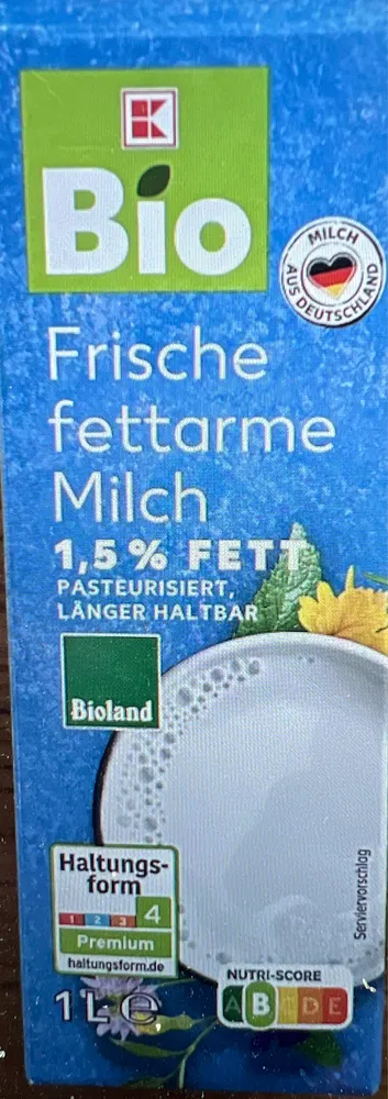 Frische  Milch 1,5 % Fett