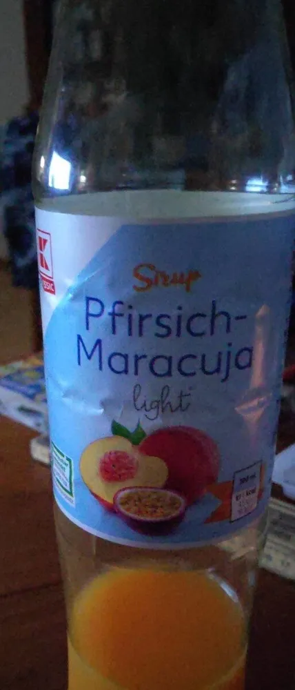 Sirup Pfirsich -Maracuja light