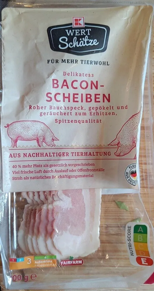 Delikatess Bacon-Scheiben