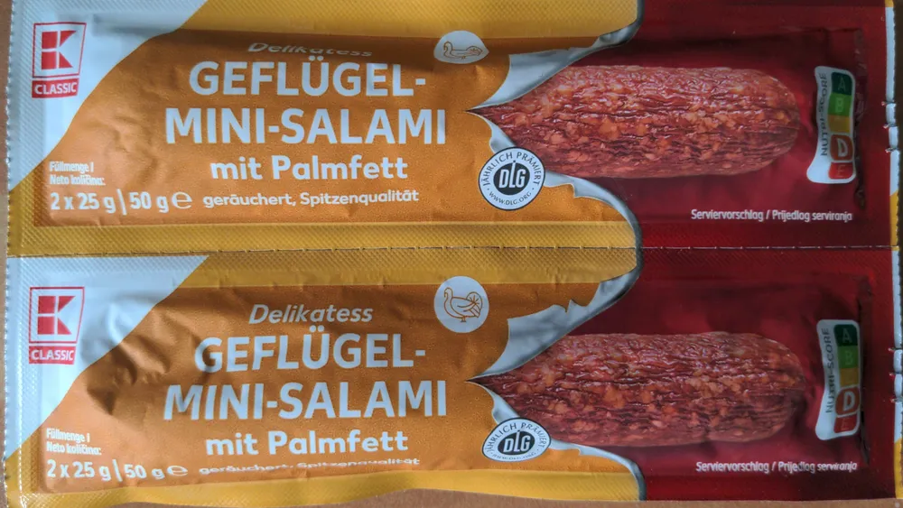 Delikatess Geflügel Mini-Salami