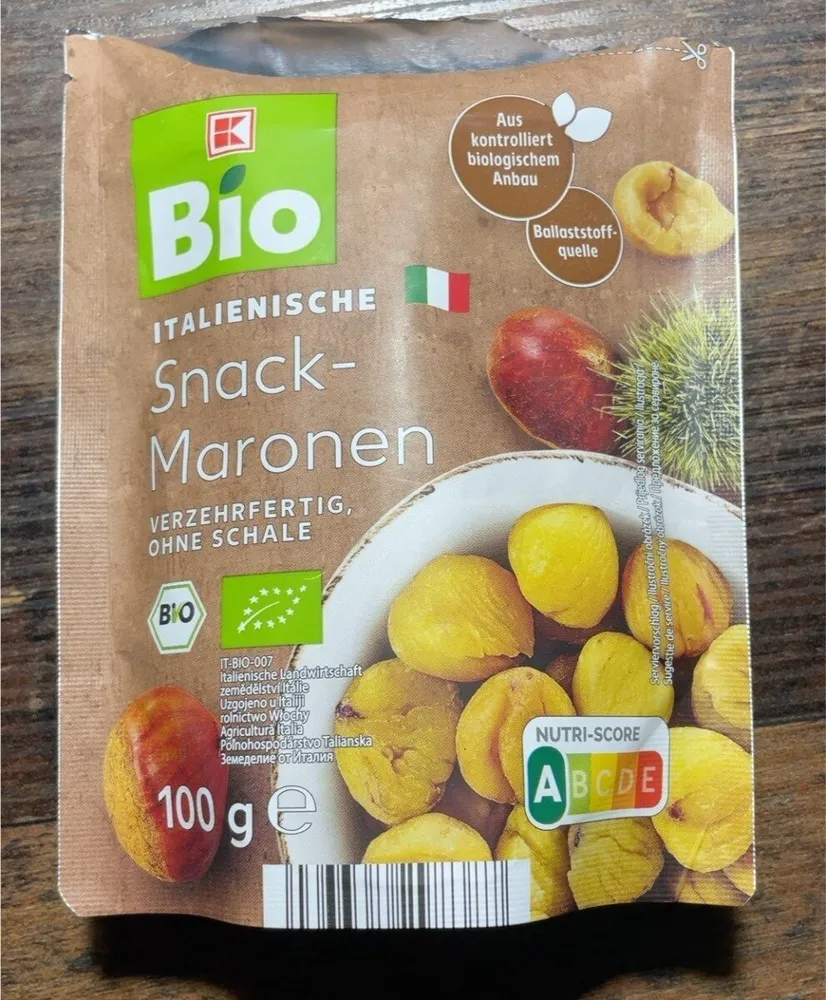 Italienische Snack-Maronen