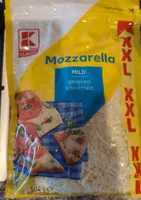 Mozzarella Käse mild gerieben