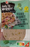 Veganer Aufschnitt mit Broccoli