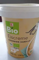Eiscreme Bourbon-Vanille