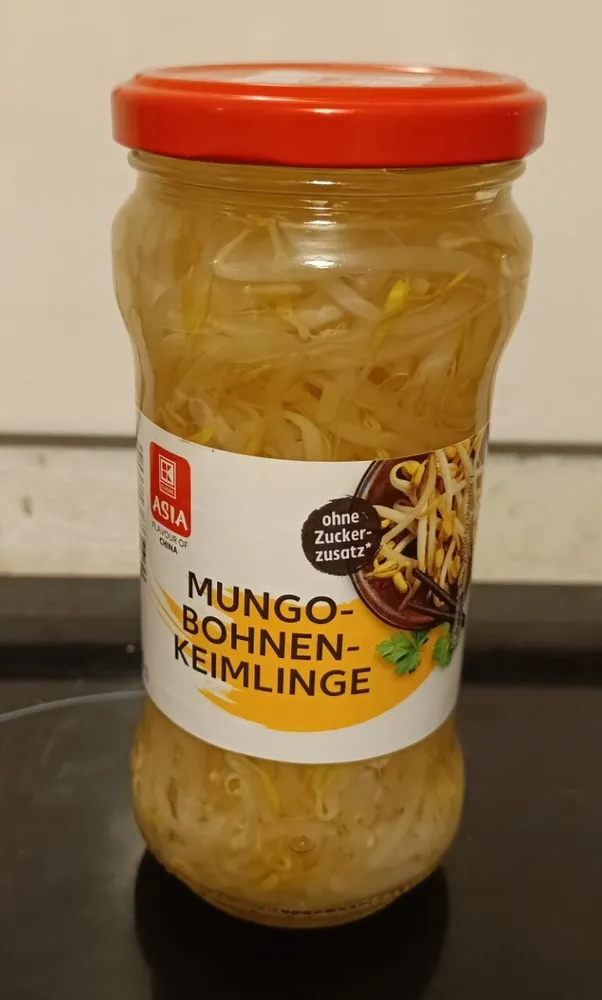 Mungo-Bohnen-Keimlinge