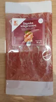 Szynka wieprzowa, surowa, łagodnie wędzona, dojrzewająca w plastrach