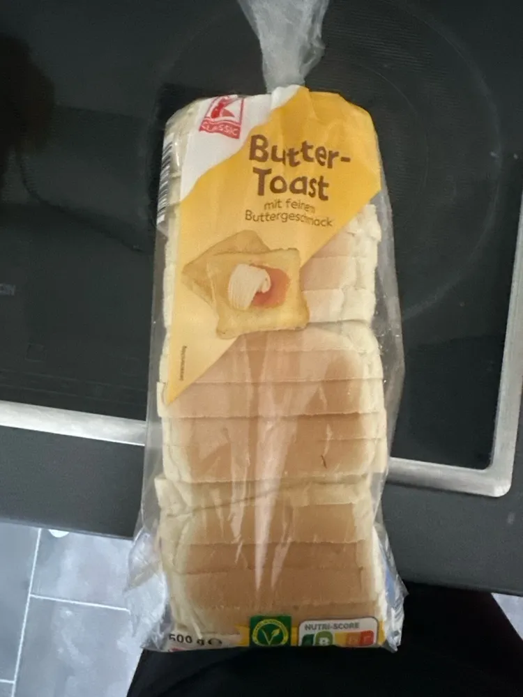 Butter-Toast mit feines Buttergeschmack
