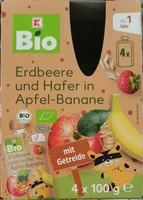 Erdbeere und Hafer in Apfel-Banane