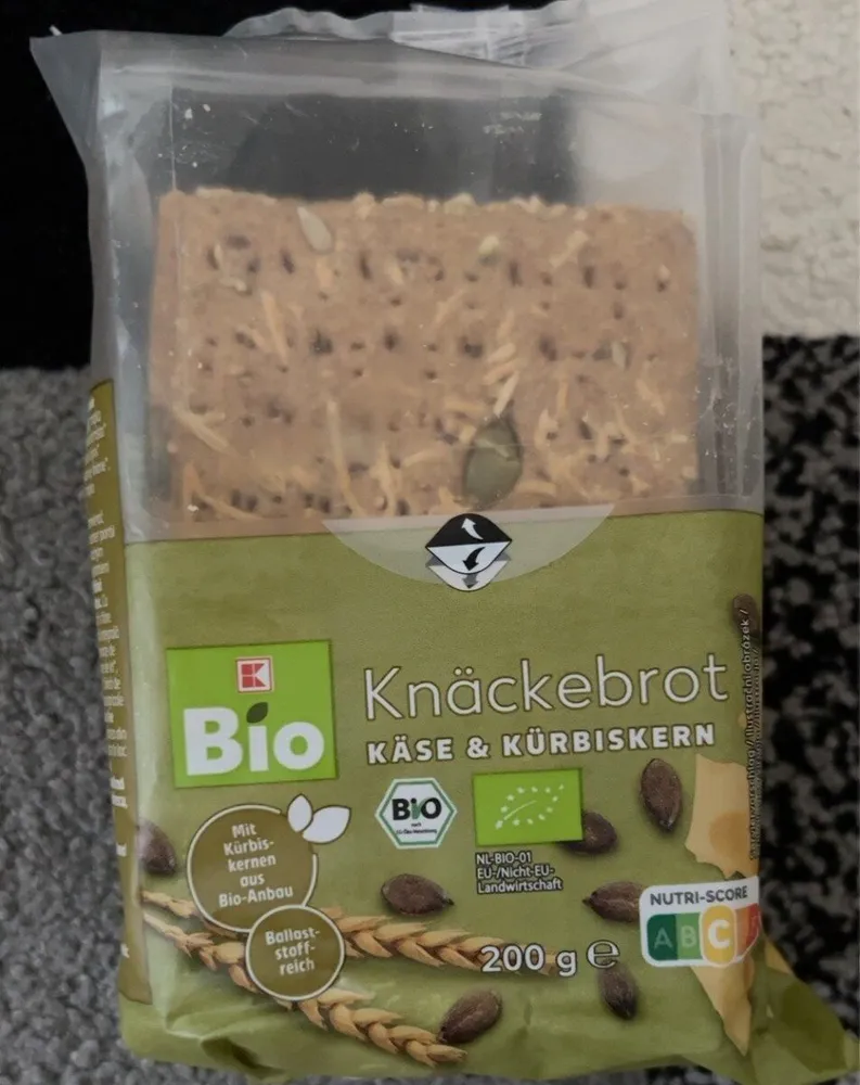 Knäckebrot Käse & kürbisken