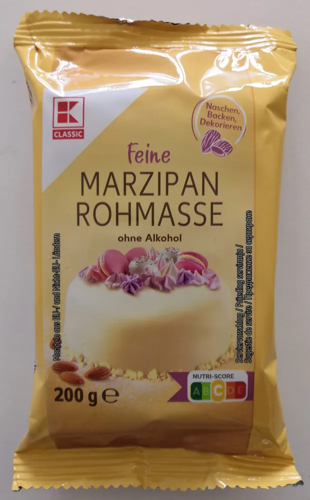 Feine Marzipanrohmasse