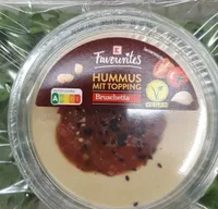 Hummus mit Topping Bruschetta