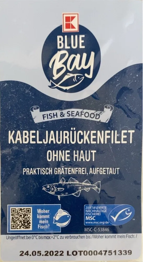 Kabeljaurückenfilet