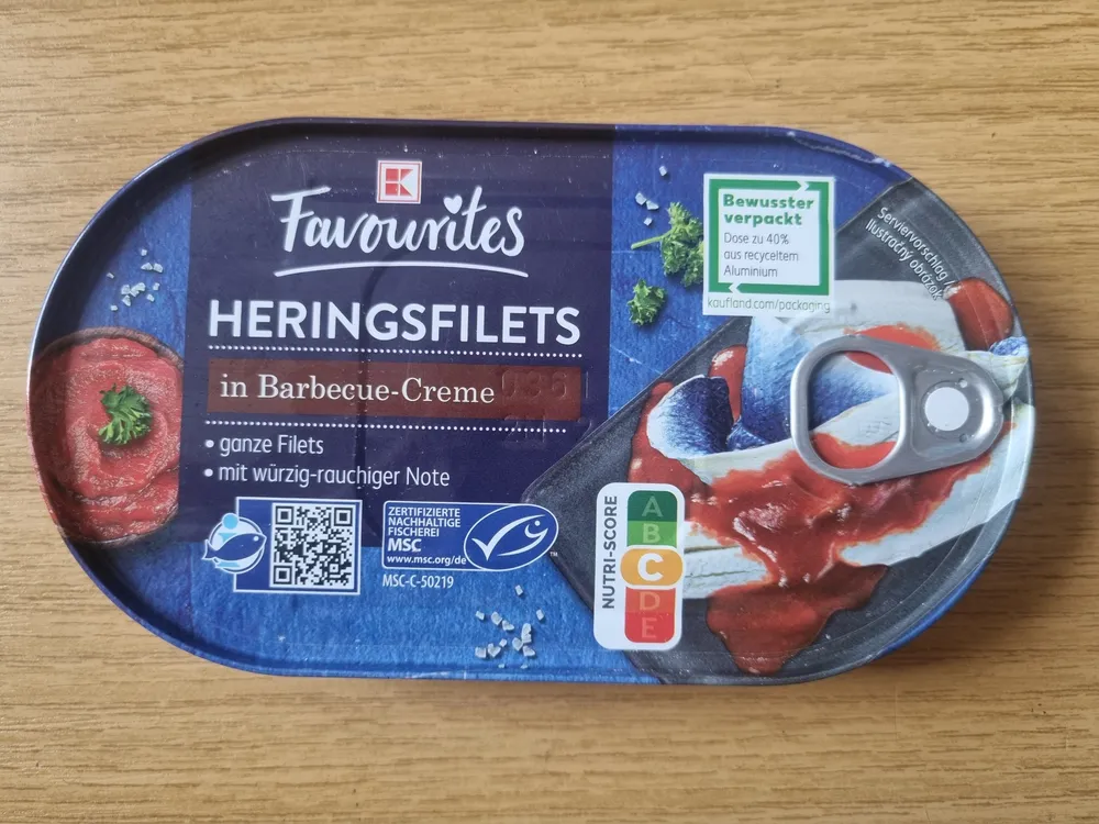Heringsfilettes in Barbecue-Creme