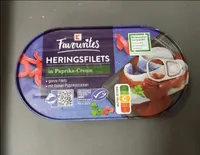 Heringsfilet Paprika Creme