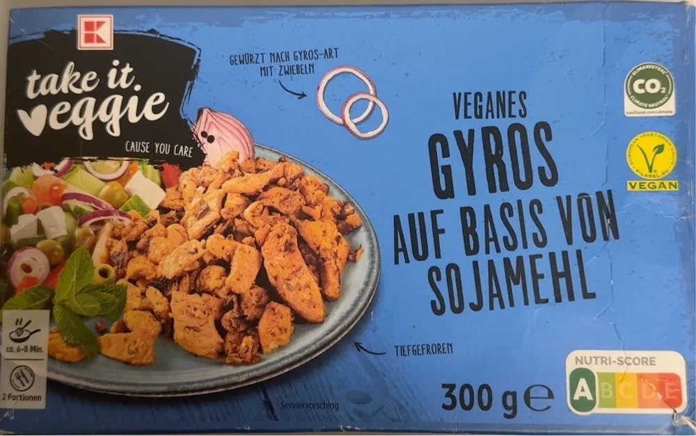 Veganes Gyros auf Basis von Sojamehl