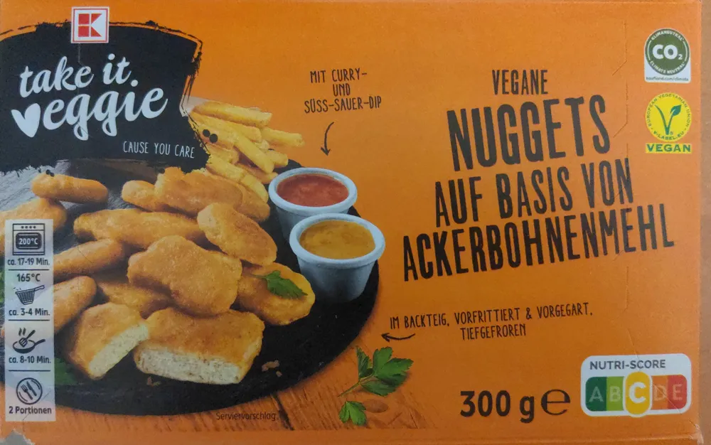 Vegane Nuggets auf Basis von Ackerbohnenmehl