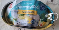 Geteilte Heringsfilets in Senfsauce