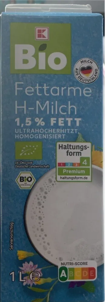 Bio Fettarme H-Milch