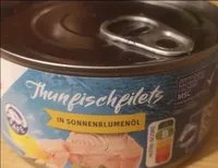 Thunfischfilets in Sonnenblumenöl