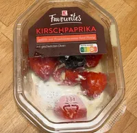 Kirschpaprika gefüllt mit Frischkäse
