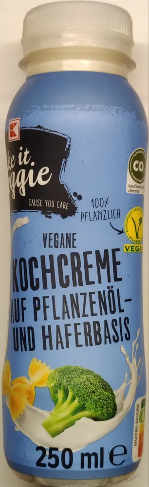 Kochcreme auf Pflanzenöl- und Haferbasis (vegan) - K take it veggie