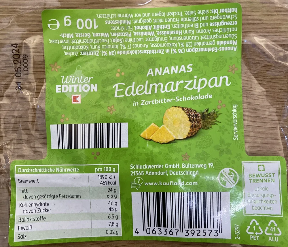 Ananas Edelmarzipan